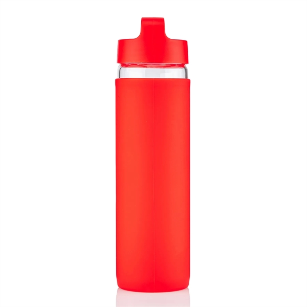 20 oz Glass Lulumax water bottle with silicone grip - 20 oz Glass Lulumax water bottle with silicone grip - Image 33 of 37