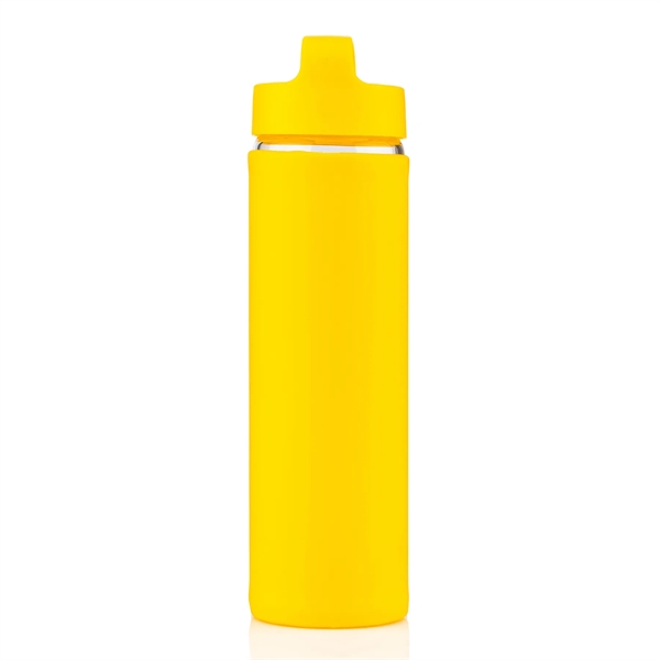 20 oz Glass Lulumax water bottle with silicone grip - 20 oz Glass Lulumax water bottle with silicone grip - Image 36 of 37