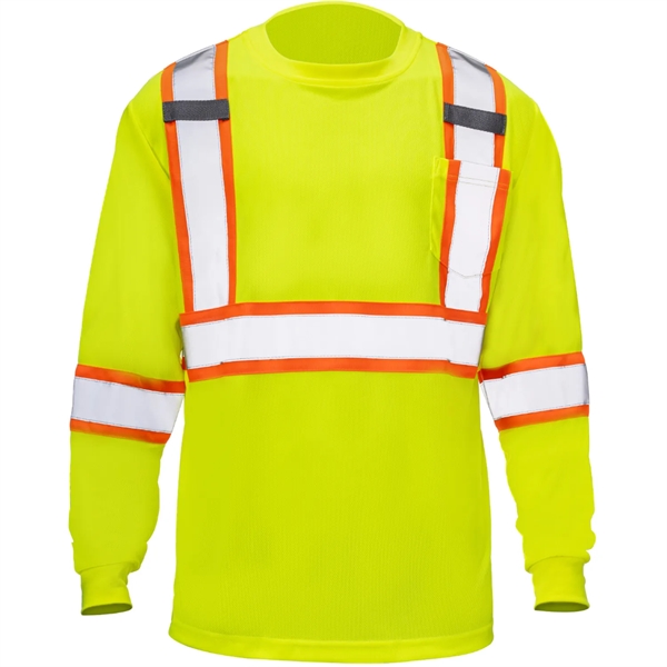 Hi-Viz Reflective Tape Safety Class 3 T-Shirt w/ Pocket - Hi-Viz Reflective Tape Safety Class 3 T-Shirt w/ Pocket - Image 12 of 12