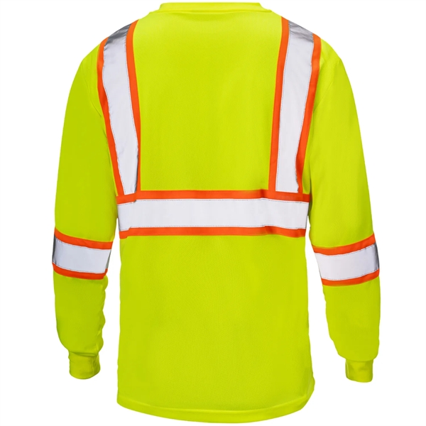 Hi-Viz Reflective Tape Safety Class 3 T-Shirt w/ Pocket - Hi-Viz Reflective Tape Safety Class 3 T-Shirt w/ Pocket - Image 11 of 12