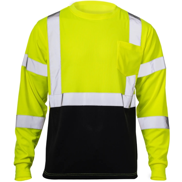 Class 3 Breathable Hi Vis Reflective Safety T-Shirt w Pocket - Class 3 Breathable Hi Vis Reflective Safety T-Shirt w Pocket - Image 4 of 4