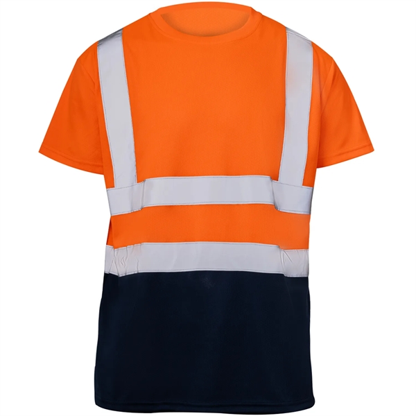 High Vis Class 2 Color Block Reflective Tape Safety T-Shirt - High Vis Class 2 Color Block Reflective Tape Safety T-Shirt - Image 6 of 6