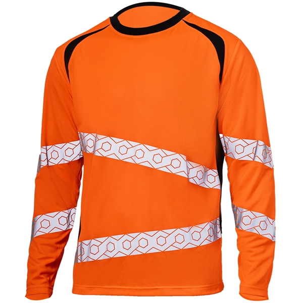 Class 3 Hi Viz Segmented Tape Safety T-Shirt - Class 3 Hi Viz Segmented Tape Safety T-Shirt - Image 1 of 6