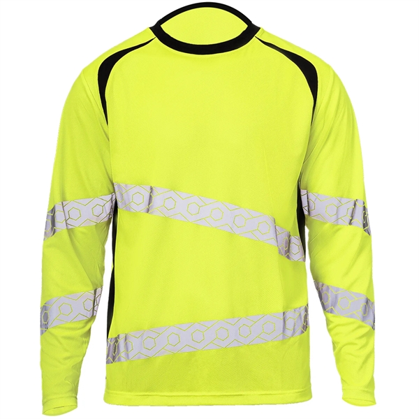 Class 3 Hi Viz Segmented Tape Safety T-Shirt - Class 3 Hi Viz Segmented Tape Safety T-Shirt - Image 6 of 6