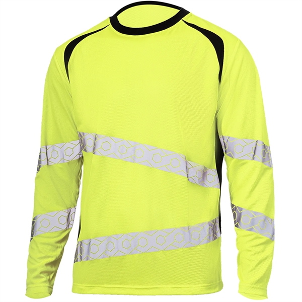 Class 3 Hi Viz Segmented Tape Safety T-Shirt - Class 3 Hi Viz Segmented Tape Safety T-Shirt - Image 4 of 6