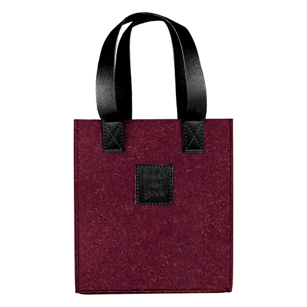 4-Bottle Felt Wine Tote - 4-Bottle Felt Wine Tote - Image 3 of 15