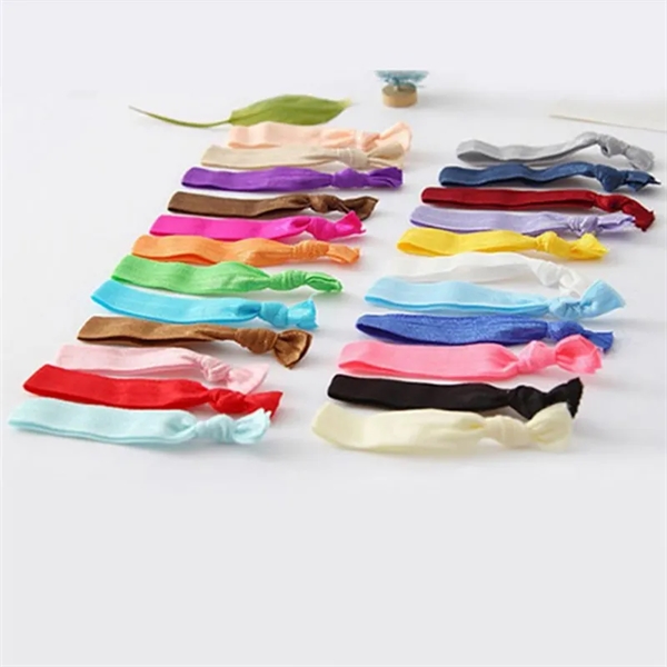 No Crease Elastic Ribbon Hair Ties - No Crease Elastic Ribbon Hair Ties - Image 3 of 3
