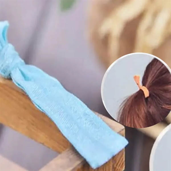 No Crease Elastic Ribbon Hair Ties - No Crease Elastic Ribbon Hair Ties - Image 1 of 3