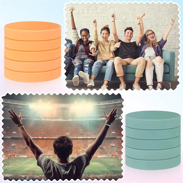 Silicone Elastic Rubber Bracelets Wristbands Unsex Sport - Silicone Elastic Rubber Bracelets Wristbands Unsex Sport - Image 1 of 1