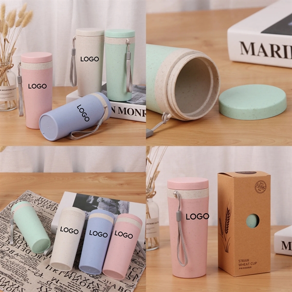 Portable Eco Friendly Wheat Straw Water Tumbler - Portable Eco Friendly Wheat Straw Water Tumbler - Image 2 of 2