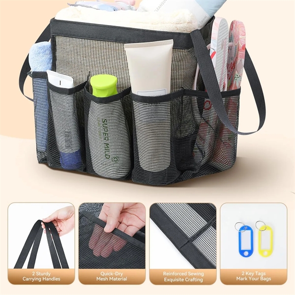 Mesh Shower Caddy Tote Bag - Mesh Shower Caddy Tote Bag - Image 2 of 4