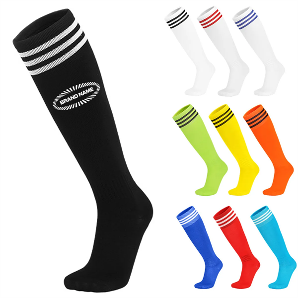 In Stock Durable Elastic Athletic Football Players Socks - In Stock Durable Elastic Athletic Football Players Socks - Image 0 of 6