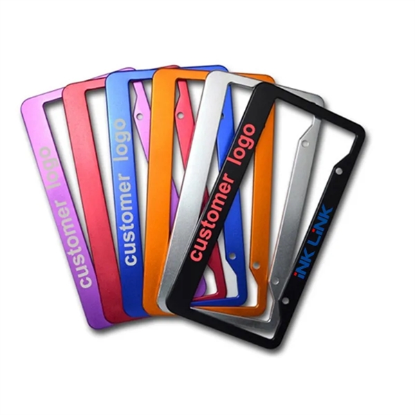 Metal aluminum alloy Auto License Plate Frames - Metal aluminum alloy Auto License Plate Frames - Image 0 of 4