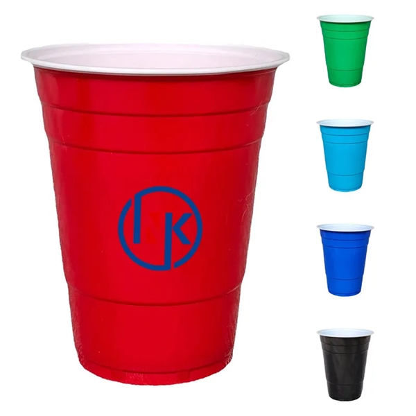 16oz PP Plastic Party Cup Custom Printed Personalized Logo - 16oz PP Plastic Party Cup Custom Printed Personalized Logo - Image 0 of 5