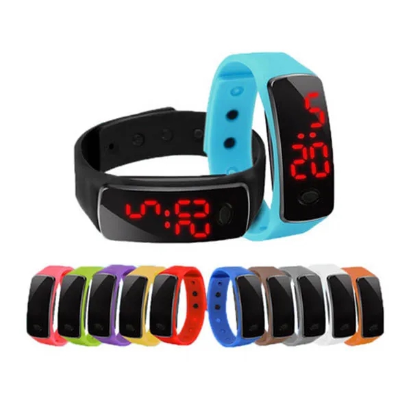 Silicone Sports LED Digital Watch Wristband - Silicone Sports LED Digital Watch Wristband - Image 0 of 5