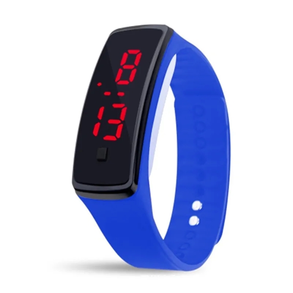 Silicone Sports LED Digital Watch Wristband - Silicone Sports LED Digital Watch Wristband - Image 2 of 5