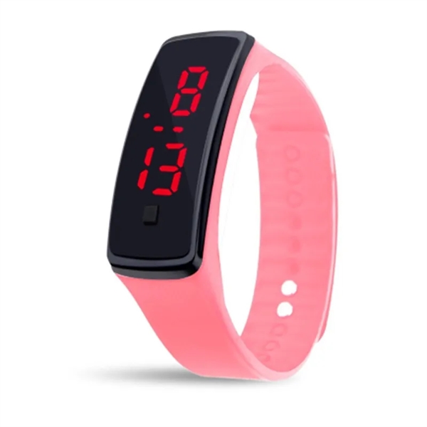 Silicone Sports LED Digital Watch Wristband - Silicone Sports LED Digital Watch Wristband - Image 3 of 5