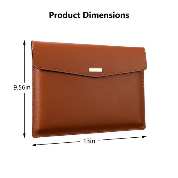 Leather A4 File Folder Document Holder Waterproof - Leather A4 File Folder Document Holder Waterproof - Image 4 of 10