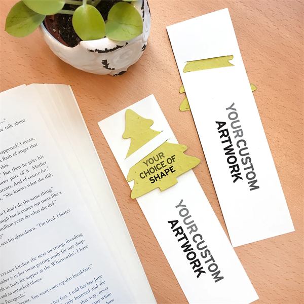 Double-Sided Large Eco Bookmark with Slot - Double-Sided Large Eco Bookmark with Slot - Image 0 of 15