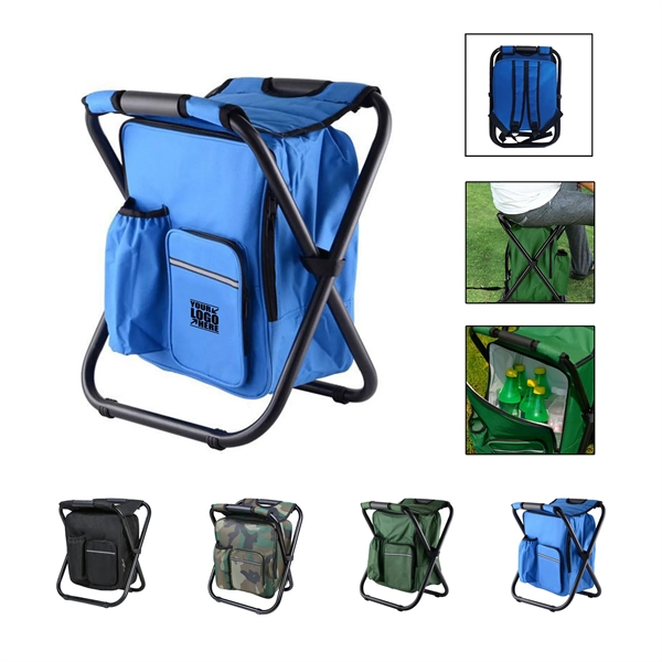 19MM Steel Pipe 600D Oxford Portable Foldable Cooler Chair - 19MM Steel Pipe 600D Oxford Portable Foldable Cooler Chair - Image 0 of 2