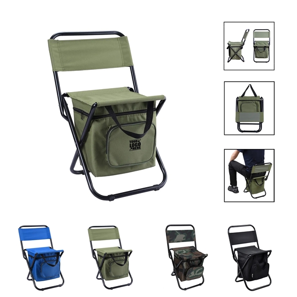 600D Oxford 16mm Steel Pipe Portable Foldable Cooler Chair - 600D Oxford 16mm Steel Pipe Portable Foldable Cooler Chair - Image 0 of 2