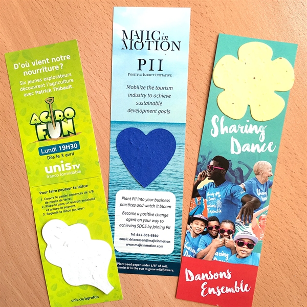 Single-Sided Large Eco Bookmark With Shape - Single-Sided Large Eco Bookmark With Shape - Image 1 of 7