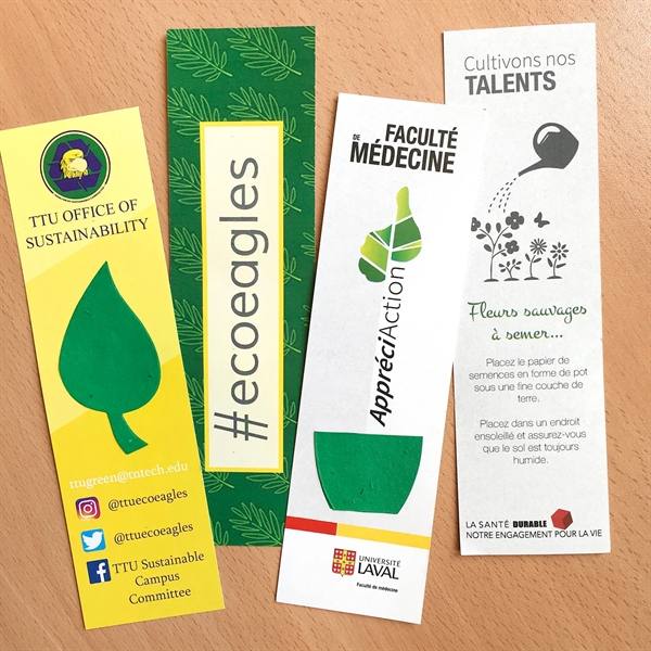 Double-Sided Large Eco Bookmark With Shape - Double-Sided Large Eco Bookmark With Shape - Image 1 of 7