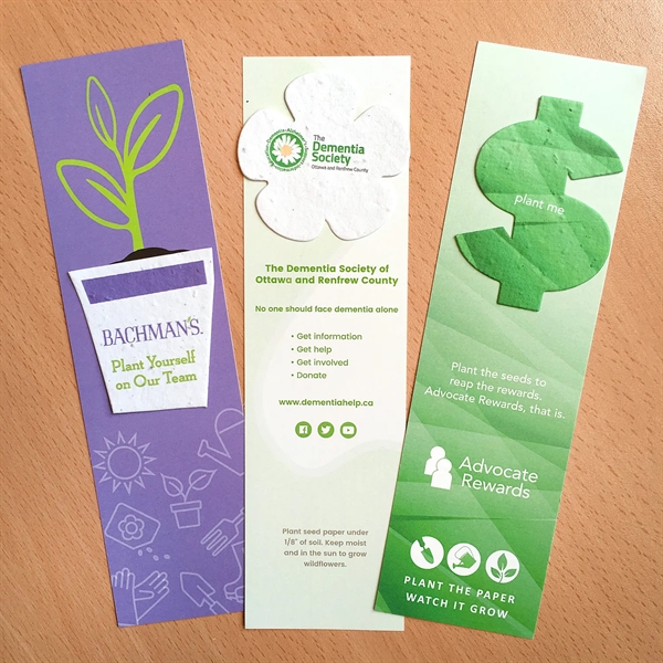 Single-Sided Large Eco Bookmark With Printed Shape - Single-Sided Large Eco Bookmark With Printed Shape - Image 1 of 6