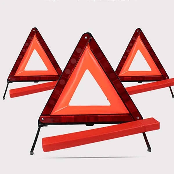 Foldable Warning Reflective Triangle with Case - Foldable Warning Reflective Triangle with Case - Image 0 of 4