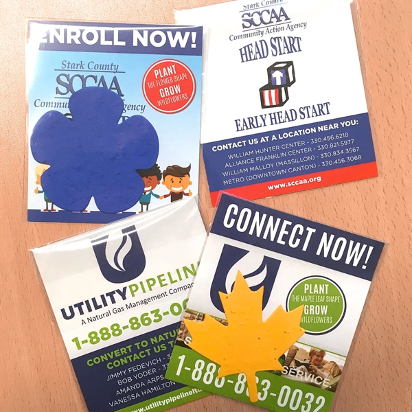 Double-Sided Custom Flat Card Seed Paper Giveaways - Double-Sided Custom Flat Card Seed Paper Giveaways - Image 1 of 1