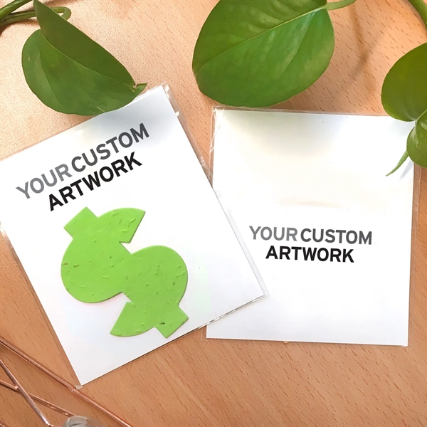 Double-Sided Custom Flat Card Seed Paper Giveaways - Double-Sided Custom Flat Card Seed Paper Giveaways - Image 0 of 1