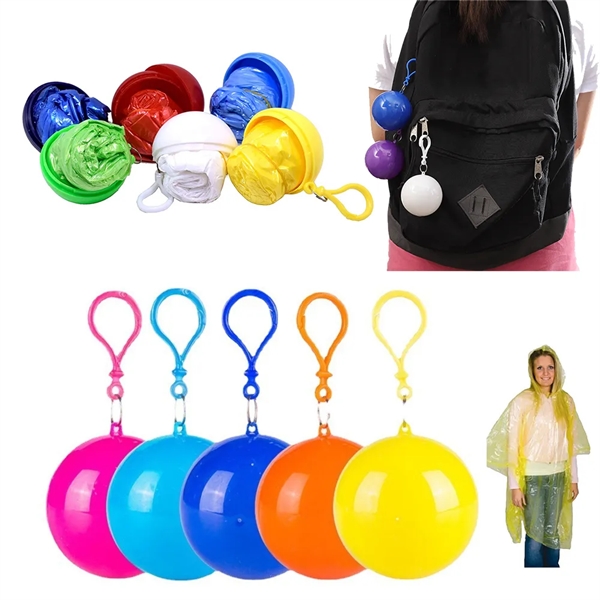 Outdoor Portable Disposable Emergency Raincoat Ball - Outdoor Portable Disposable Emergency Raincoat Ball - Image 2 of 6