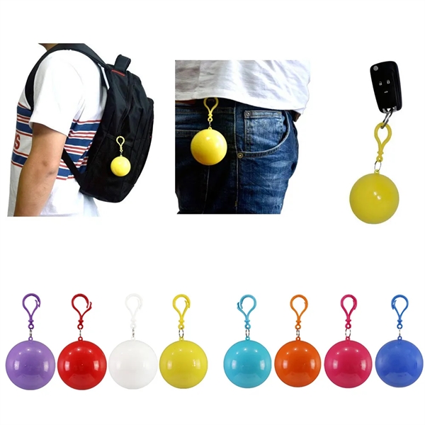 Outdoor Portable Disposable Emergency Raincoat Ball - Outdoor Portable Disposable Emergency Raincoat Ball - Image 3 of 6