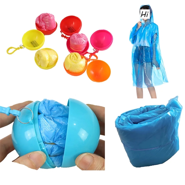 Outdoor Portable Disposable Emergency Raincoat Ball - Outdoor Portable Disposable Emergency Raincoat Ball - Image 4 of 6