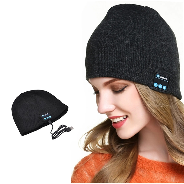 Wireless Music Beanie Knitted Hat - Wireless Music Beanie Knitted Hat - Image 2 of 5