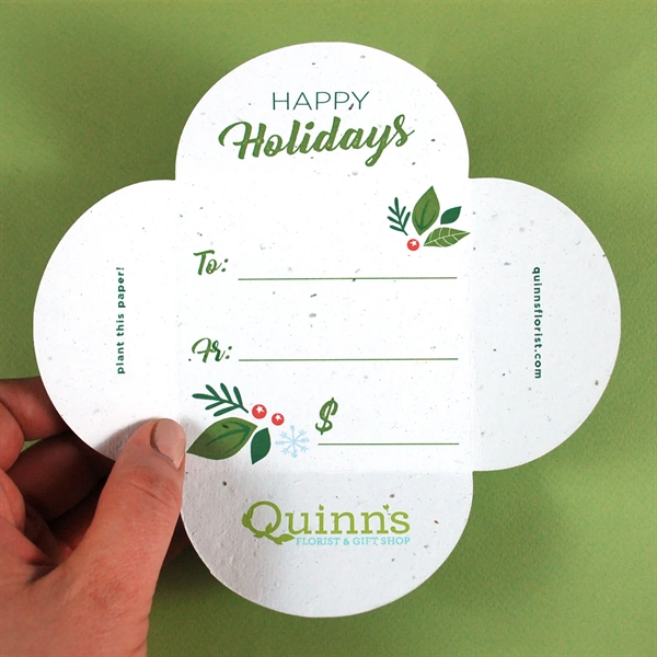 Plantable Holiday Petal Gift Card Holders - Plantable Holiday Petal Gift Card Holders - Image 3 of 3
