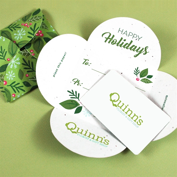 Plantable Holiday Petal Gift Card Holders - Plantable Holiday Petal Gift Card Holders - Image 0 of 3