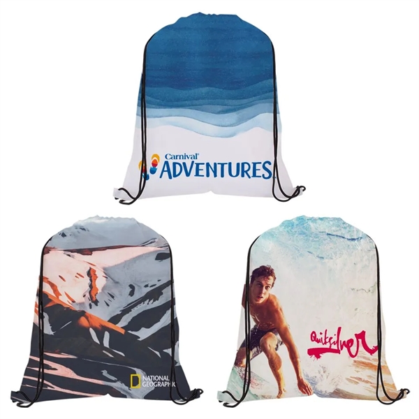 Dye-Sublimated Drawstring Backpack - Dye-Sublimated Drawstring Backpack - Image 0 of 0