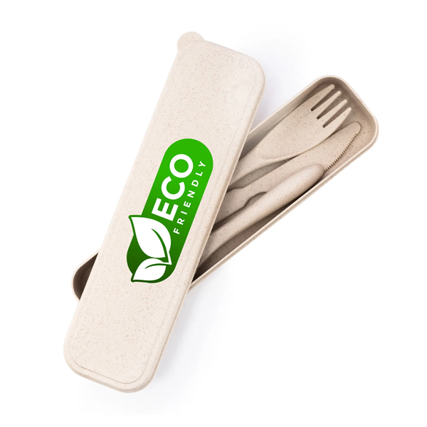 Wheat Straw King Kut Cutlery Set - Wheat Straw King Kut Cutlery Set - Image 0 of 1
