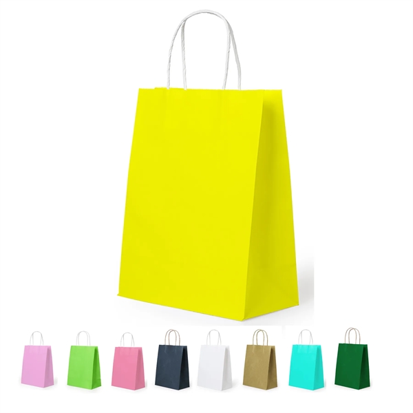 Customizable Kraft Paper Shopping Bags - Customizable Kraft Paper Shopping Bags - Image 1 of 11