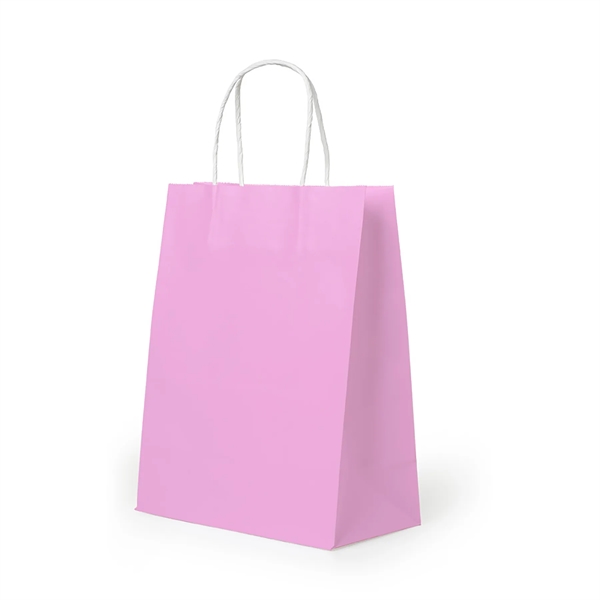 Customizable Kraft Paper Shopping Bags - Customizable Kraft Paper Shopping Bags - Image 2 of 11