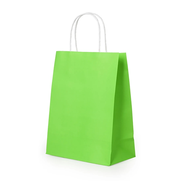 Customizable Kraft Paper Shopping Bags - Customizable Kraft Paper Shopping Bags - Image 3 of 11