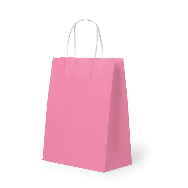 Customizable Kraft Paper Shopping Bags - Customizable Kraft Paper Shopping Bags - Image 5 of 11