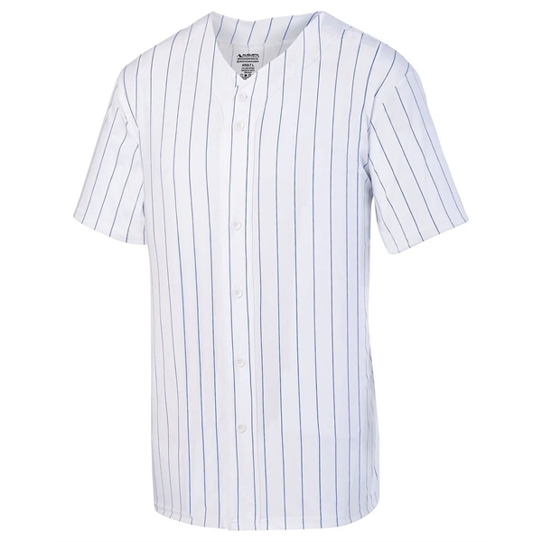 Augusta Sportswear Unisex Pin Stripe Baseball Jersey - Augusta Sportswear Unisex Pin Stripe Baseball Jersey - Image 2 of 5