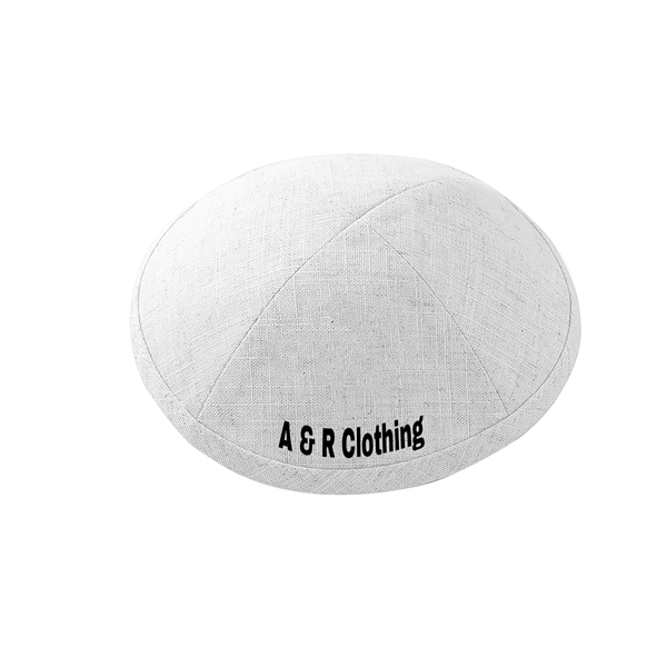 100% Linen Yarmulke - 100% Linen Yarmulke - Image 7 of 13
