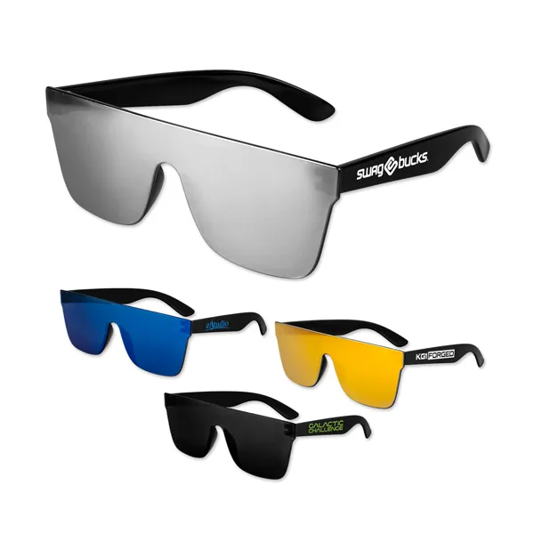 Smoke Mirror Lens No Frame Sunglasses - Smoke Mirror Lens No Frame Sunglasses - Image 0 of 4