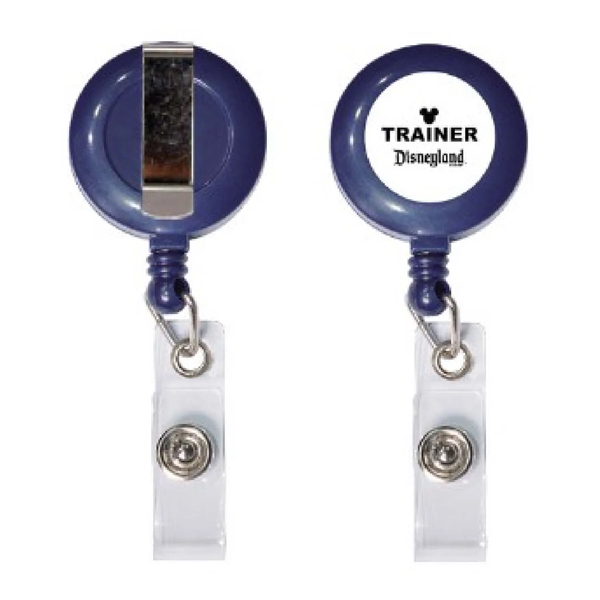 Retractable Round Badge Reel w/ Belt Clip - Retractable Round Badge Reel w/ Belt Clip - Image 14 of 15