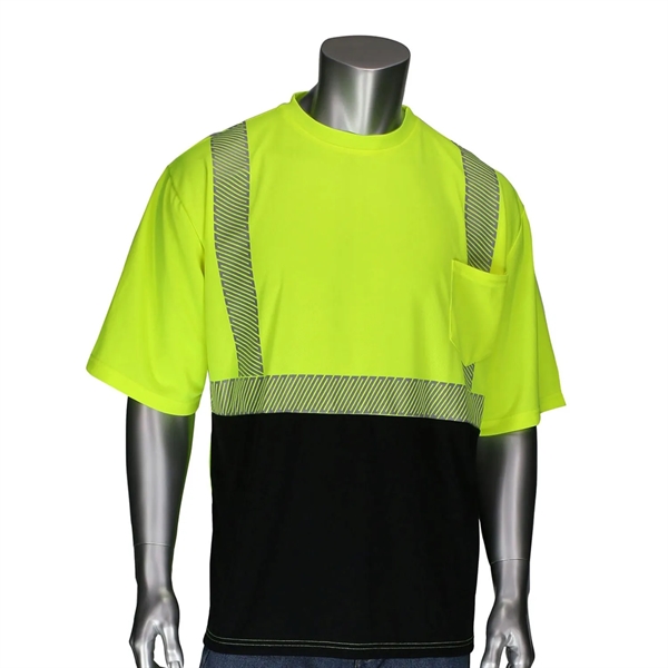 Hi Viz Class 2 Segmented Tape Safety Workwear T-Shirt - Hi Viz Class 2 Segmented Tape Safety Workwear T-Shirt - Image 0 of 1
