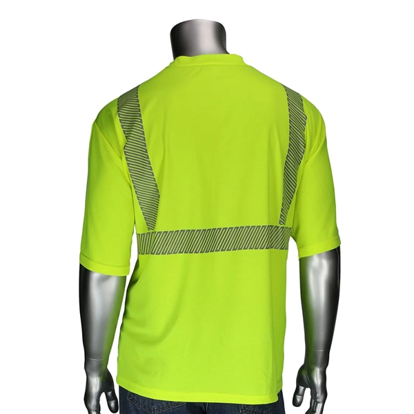 Hi Viz Class 2 Segmented Tape Safety Workwear T-Shirt - Hi Viz Class 2 Segmented Tape Safety Workwear T-Shirt - Image 1 of 1