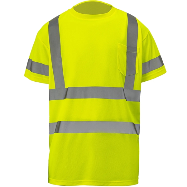 Hi-Viz Class 3 Reflective Tape Safety Workwear Shirt Pocket - Hi-Viz Class 3 Reflective Tape Safety Workwear Shirt Pocket - Image 3 of 6